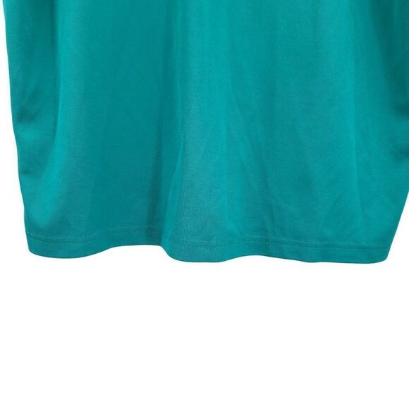 Mens Ben Hogan Polo L Teal Green Gray Black Color Blocked Performance Golf - Picture 8 of 11